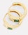 Michelle Gold Hoop Huggie Earrings