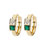Michelle Gold Hoop Huggie Earrings