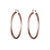 Selena Rose Gold Hoop Earrings - Rose Gold