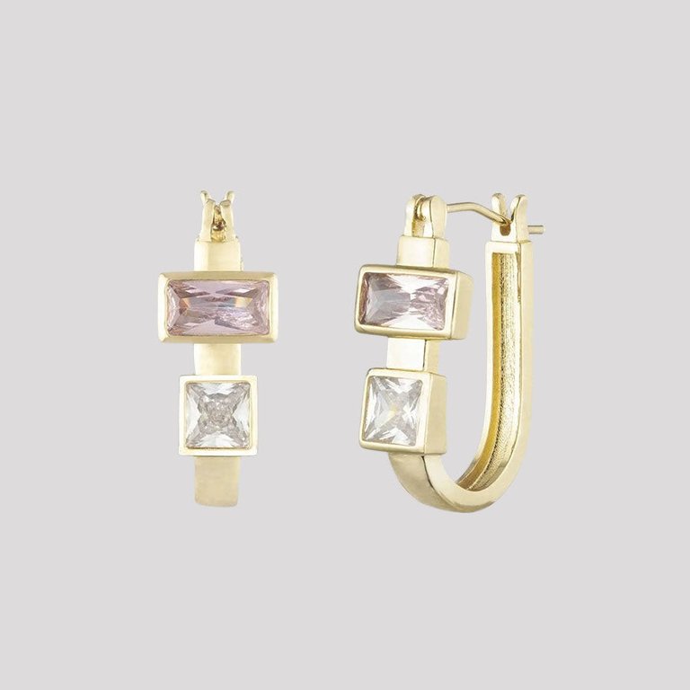 Violetta Small Thick Hoop Earrings - 18k Gold