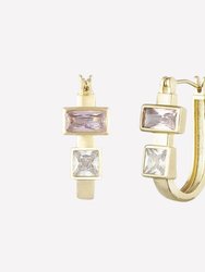 Violetta Small Thick Hoop Earrings - 18k Gold