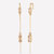 Virginie Ear Pin Hook Earrings - Gold