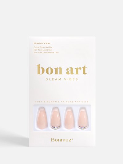 Bonmuz Beige Twinkle | BONMUZ Soft & Durable At-Home Art Gel Nails product
