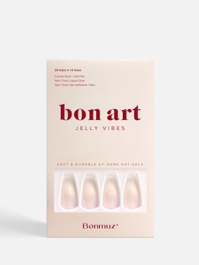 Bonmuz Cream Swirl | Soft & Durable Press-On Nails product