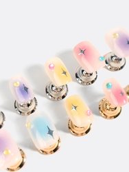 Dewdrop on Rainbow - Pro Handmade Gel Nails