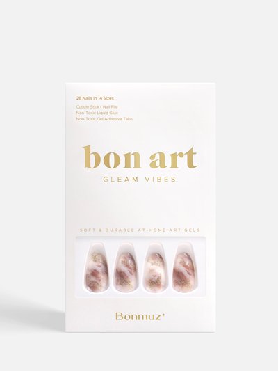 Bonmuz Golden Ripple - Soft & Durable Press-On Nails product