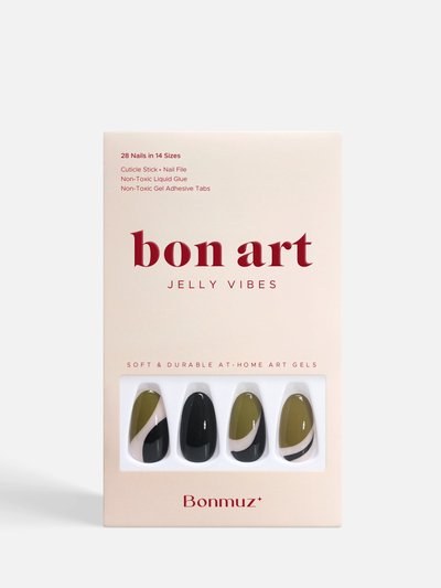 Bonmuz Mellow Olive | Soft & Durable At-Home Art Gel Nails product