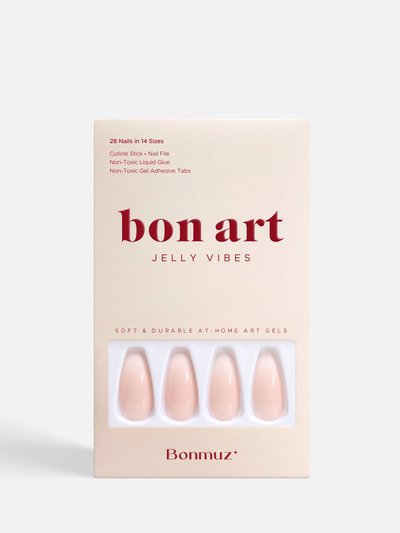 Bonmuz Peach Syrup | Soft & Durable At-Home Art Gel Nails product