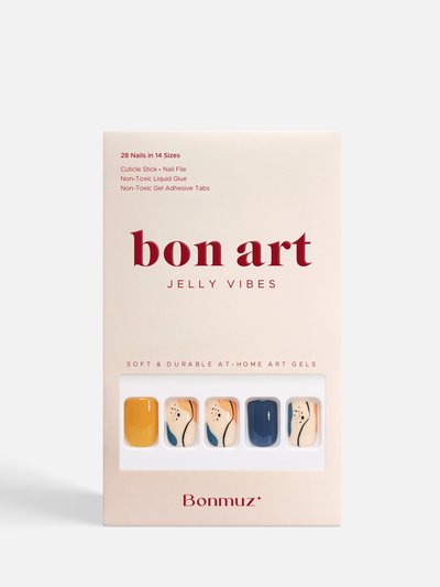 Bonmuz Tangerine Garden | Soft & Durable At-Home Art Gel Nails product