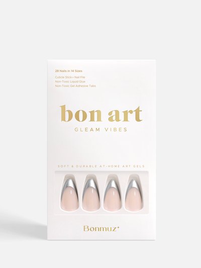 Bonmuz Tipped in Reflection | Soft & Durable Press-On Nails product