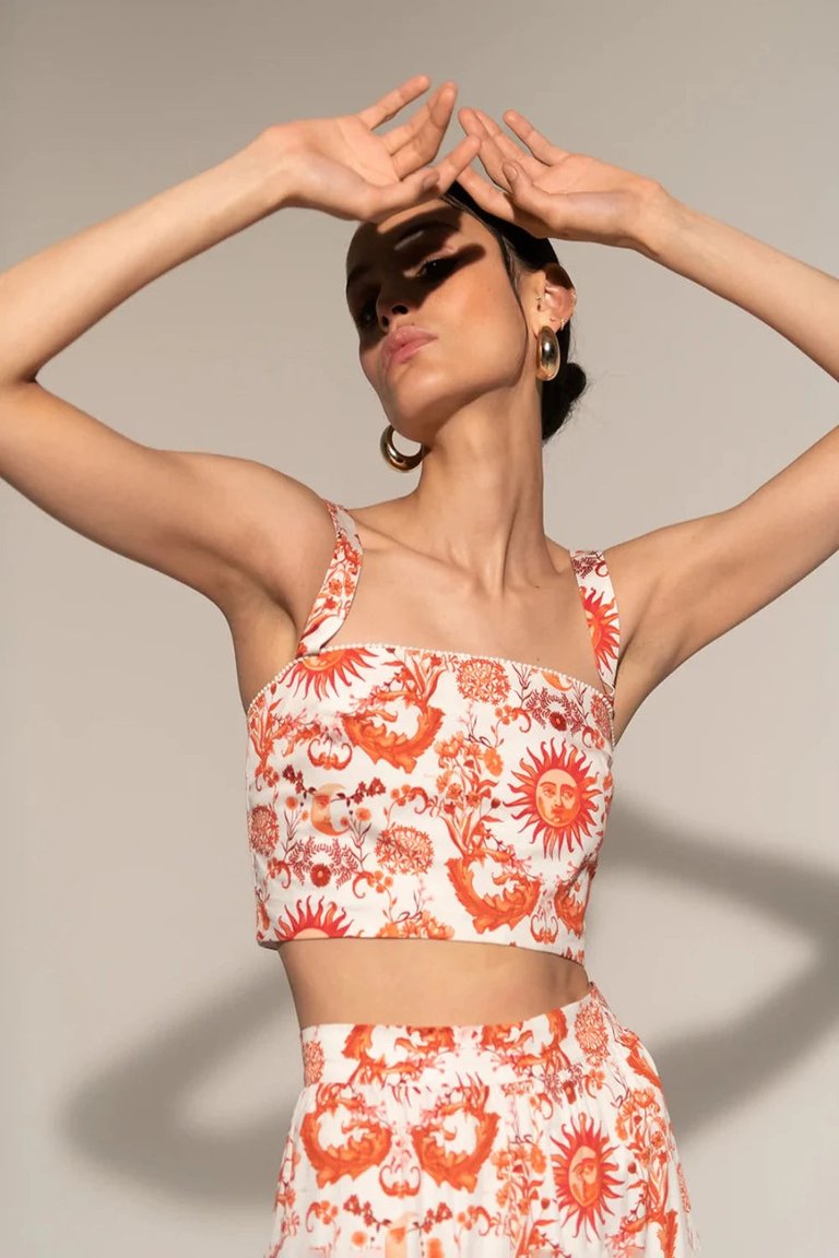 Didi Cotton Top - Summer Sun Red