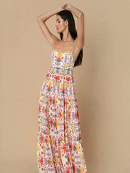 Merle Crepe Maxi Dress - Avatar White