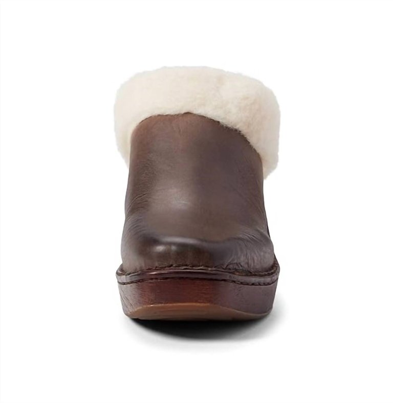 Women's Hope Heeled Clog In Chocolate