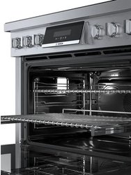 800 Series 3.7 Cu. Ft. Stainless 5 Burner Slide-In Electric Range