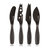 Cheese Knife Set Mini Monaco+ Black