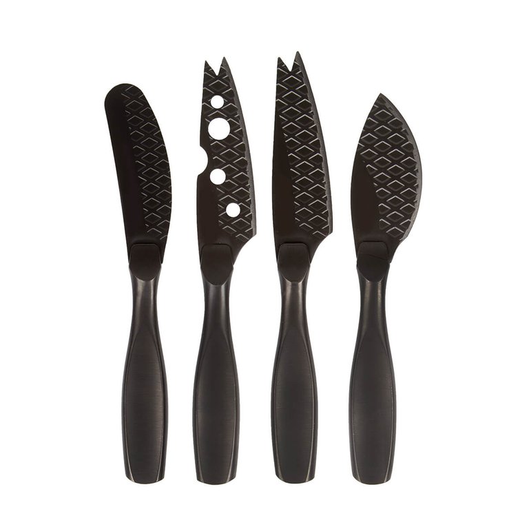 Cheese Knife Set Mini Monaco+ Black