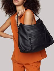 Chelsea Bucket Handbag - Black - Black