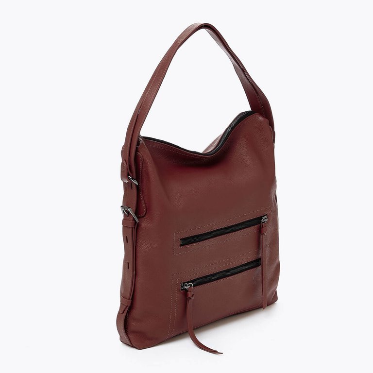 Chelsea Convertible Hobo Bag - Malbec