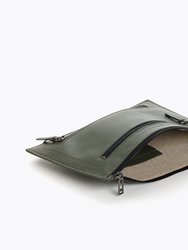 Chelsea Large Clutch - Army Green