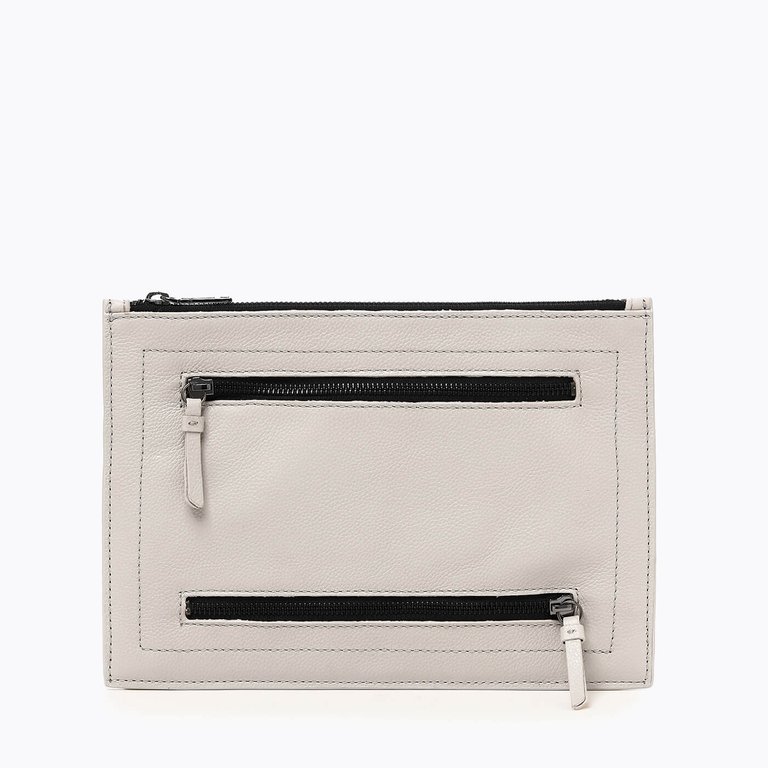 Chelsea Large Clutch - Dove