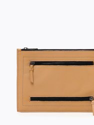 Chelsea Large Clutch - Camel