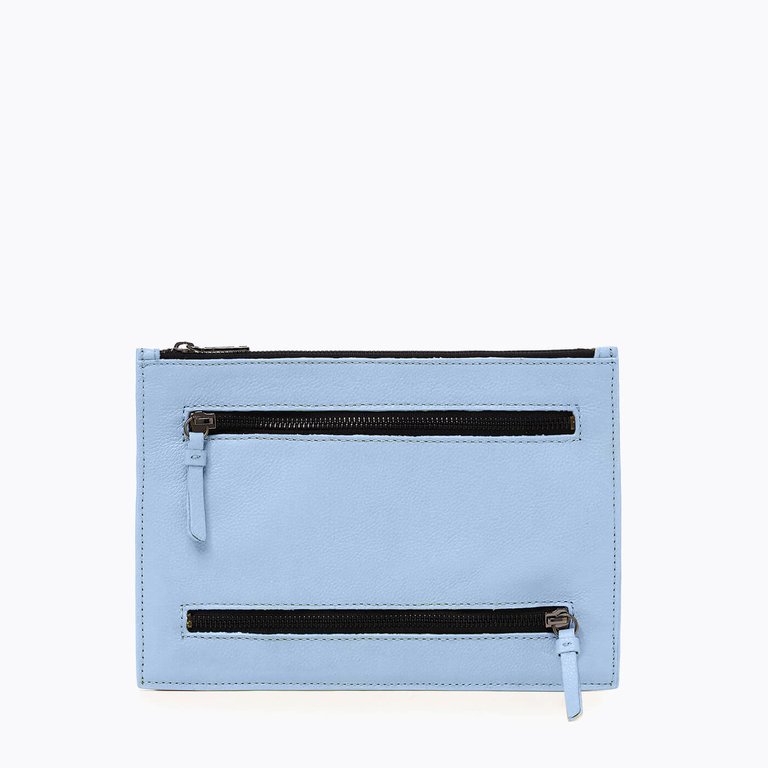 Chelsea Medium Clutch - Azzurro - Azzurro