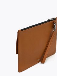 Cobble Hill Large Clutch - Coffee