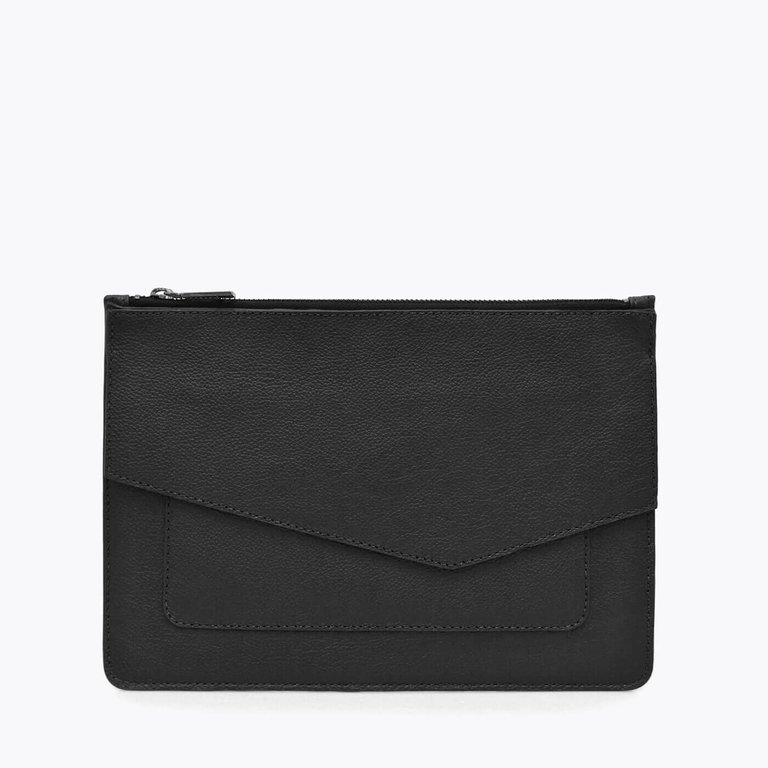 Cobble Hill Large Clutch - Black