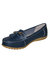Boulevard Womens/Ladies Action Leather Tassle Loafers (Navy) (5)