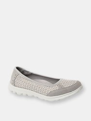 Boulevard Womens/Ladies Slip On Memory Foam Shoes (Grey) (7 US) - Grey