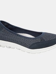 Boulevard Womens/Ladies Slip On Memory Foam Shoes (Grey) (7 US)