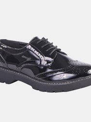 Womens/Ladies Brogues - Black - Black