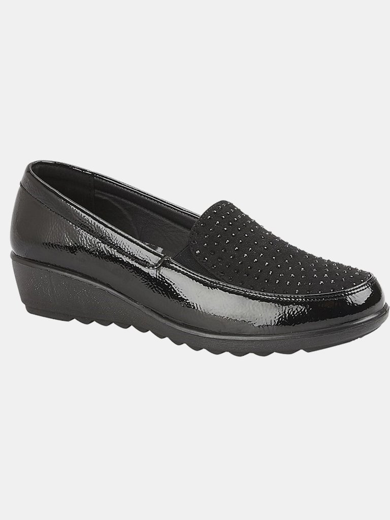 Womens/Ladies Espadrilles - Black - Black