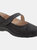 Womens/Ladies Extra Wide EEE Fitting Mary Jane Shoes (Black) - Black