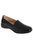 Womens/Ladies Leather Like Twin Gusset Shoes  - Black Patent - Black Patent