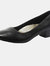 Womens/Ladies Low Heel Plain Court Shoes