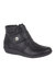 Womens/Ladies Wide Fit Ankle Boots - Black - Black