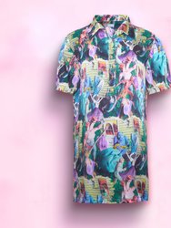 DAY PARADES Silk Shirt Dress