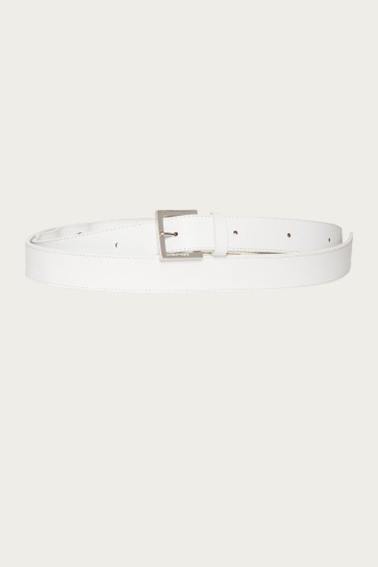 Belt In White - White