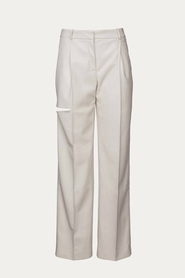 Cutlith Pant In Ecru - Ecru