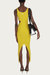 Knife Dress In Mustard