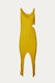 Knife Dress In Mustard - Mustard