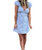 Dusty Mini Dress In Forget Me Not - Forget Me Not