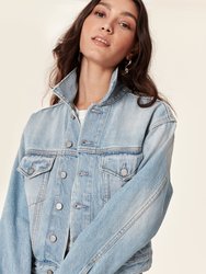 The Harvey Rigid Oversized Cropped Jean Jacket