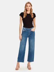 The Mikey High Rise Straight Leg Ankle Jeans