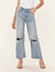 The Mikey Wide Leg Flare Jeans - The Blue Angel