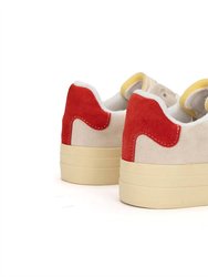No Name Suede Off White Red
