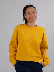 Animalistic Rounded Sweatshirt - Gold