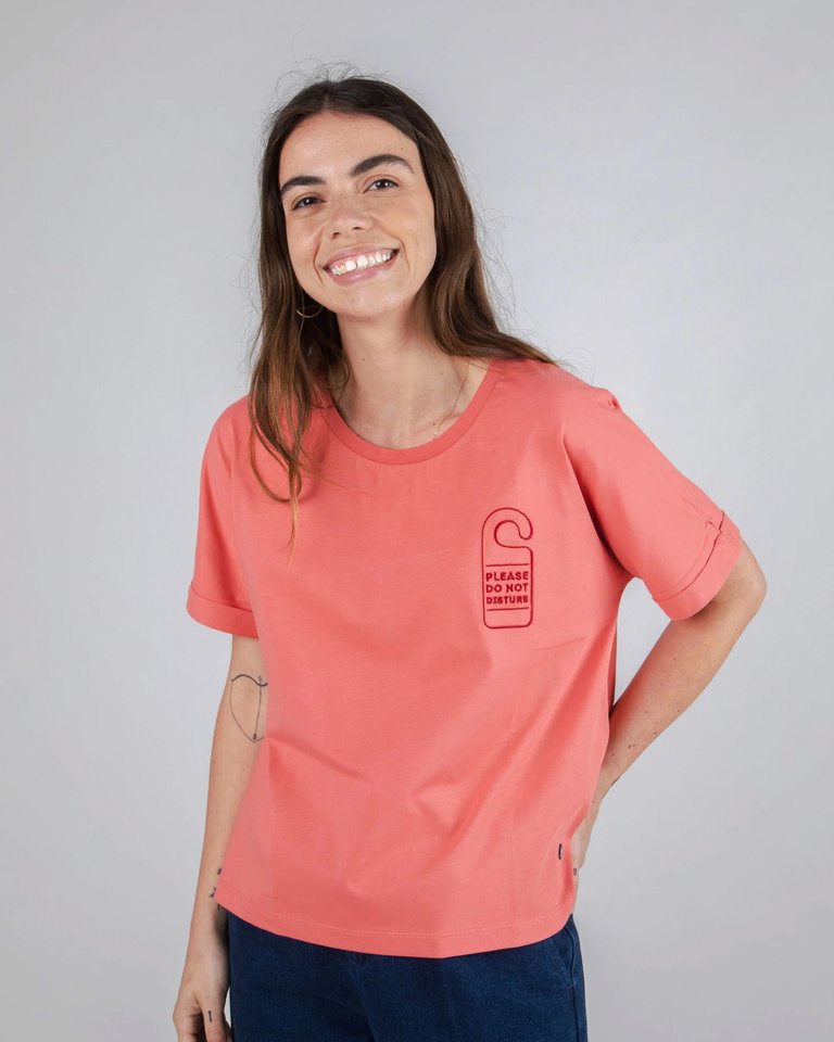 Do Not Disturb Oversize T-Shirt Rosé - Pink