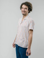 Downtown Stripes Aloha Shirt - White